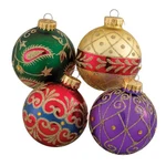 Kurt Adler Imperial Design Ball Ornament, 65MM, Set Of 4 Gold. Fixed Price $37.99.