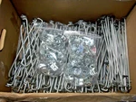 100 Pcs 11" Pegboard Wall Bracket Display Hooks Peghook Organizer (TR1). Fixed Price $59.99.