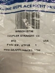 WR02X13738 Genuine Oem Refrigerator 1/4 Coupler Straight New. Fixed Price $19.95.