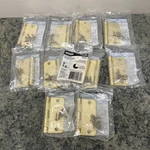11 National Hardware N830-229 Satin Brass 1/4 In. Round Corner Door Hinge. Fixed Price $26.10.