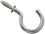 (10) National Mfg N119-730 Packs 1" Satin Nickel Screw Cup Hooks. Fixed Price $59.90.