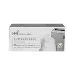 Highmark Shredder Bags, Mil, 15 Gallons, Clear, Box Of 25, True,. Fixed Price $16.25.