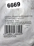 Universal Dishwasher Connector New Old Stock WX28X324. Fixed Price $15.00.
