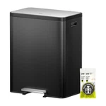 Dual Trash Can 36L+24L Stainless Steel Odor Proof Matte Black Eko Ecocasa 36L24L. Fixed Price $259.99.