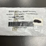 Bosch Part# 00165246 Dishwasher Program Button (G5A). Fixed Price $54.00.