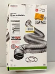 Deflecto 8 Ft. Complete Airtight Semi-rigid Dryer Vent Hook Up Kit For 4" Duct. Fixed Price $22.99.