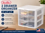 Sterilite 17918004 Drawer Clear Organizer 6X4X3 White Plastic Storage. Fixed Price $34.95.