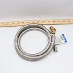 Proflo Dishwasher Water Supply Hose Stainless Steel Brass Nuts 60" PFX146352. Fixed Price $11.42.