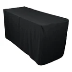 Ltc Linens Linentablecloth 4 Ft. Fitted Polyester Black. Fixed Price $25.87.
