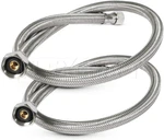 Braided Faucet Connector 20" Long, Stainless Steel, 1/2" Ips X 3/8" Female Compr. Fixed Price $20.99.