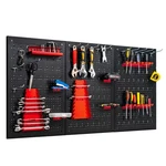 Wall Organizer Kit 4 Ft.metal Toolboard W/ 25 Accessories & 3 Pegboards. Fixed Price $49.99.