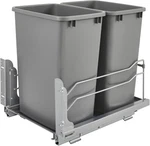 Rev-a-shelf Double Pullout Trash Cans 35 Qt. With Soft-close, 53WC-217SG-A. Fixed Price $175.00.