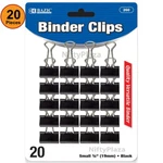 20 Pcs Small 3/4" (19MM) Black Binder Clips Solid Hold, Releases Easily Tackle. Fixed Price $7.09.