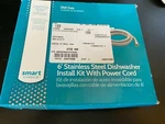 Smart Choice 6 Ft Stainless Steel Dishwasher Installation Kit. Fixed Price $10.00.