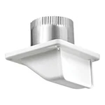 Lambro 143WTP 4-IN. White Plastic Under Eave Vent With Weather Damper And Tail. Fixed Price $32.66.