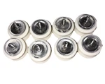 Set Of Eight Oem Whirlpool Dishwasher Tub Wheel 3369078 Free Same Day Shipping. Fixed Price $25.95.