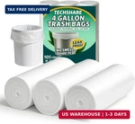 Techshare Small Garbage Bags 4 Gallon - 105 Count Trash Can Liners For Bathroom,. Fixed Price $16.48.