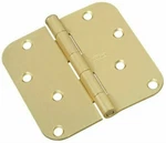 National Hardware N830-225 Door Hinge With 5/8" Round Corner, Satin Brass, 4". Fixed Price $7.99.