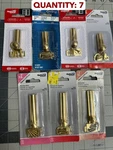 7-PACK National Hardware 3" & 2" Surface Door Bolt Solid Brass N197-970 N197-962. Fixed Price $38.99.