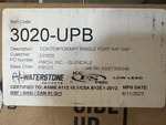Waterstone 3020-UPB Contemporary Single Port Air Gap Unlacquered Polished Brass. Fixed Price $120.00.