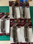 New 5-PACK Lot National Hardware N208-686 Antique Brass Center Lid Support. Fixed Price $30.56.