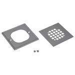 Shower Strainer With Ring, Polished Stainless Steel, Square - 42336. Fixed Price $24.23.