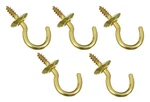 National Hardware N119-628 Marine Grade Solid Brass 5/8" Cup Hook 5-PACK. Fixed Price $6.95.