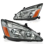 Headlight Assembly Compatible With 03-07 Accord Chrome Housing Smoke Lens Dwvo. Fixed Price $154.99.