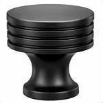 TRUST4CARE 4-PACK Large Matte Black Kitchen Cabinet Knobs, 1.2 Inch Round Zin.... Fixed Price $24.63.