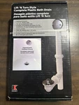Keeney Plastic Bath Drain Polished Chrome Lift'n Turn 62AW Fits Standard Tubs. Fixed Price $10.00.