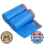 Yarebest 10-GALLON Blue Drawstring Kitchen Trash 2 Rolls (110 Bags). Fixed Price $37.93.