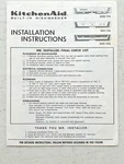 1970'S Vintage Kitchenaid Hobart Dishwasher Superba KDS-17A Installation Manual. Fixed Price $10.00.