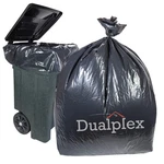 Dualplex 95-96 Gallon Black Trash Bags For Toter, 2 Mil Garbage. Fixed Price $52.94.