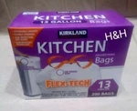 Unscented Kitchen Garbage Bags 13 Gallons 200 Trash Compare To Glad & Hefty. Fixed Price $32.00.