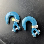Qty National N177-279 Clevis Slip 3/8" Grade 43 Hooks Blue Sw 5400LB. Fixed Price $12.95.