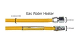 Lasco Flexible Coated Gas Water Heater Supply Line, 24-INCH, 1/2-INCH Od Connect. Fixed Price $23.00.