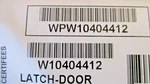 Whirlpool Dishwasher Door Latch Assembly - Oem Part # WPW10404412 New!. Fixed Price $44.99.