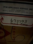 Whirlpool Dishwasher Pump And Motor Assembly Original Part# 675793 #H.3. Fixed Price $499.99.