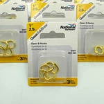 Solid Brass Open Hooks 1" N121-806. Fixed Price $25.00.