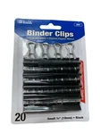 Bazic 260 Binder Clips Quality Versatile 20PC Small 19MM Black. Fixed Price $7.68.