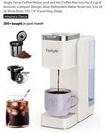 Tastyle Single Serve Coffee Maker Cup, Ground Tea, Hot Iced. Fixed Price $55.00.