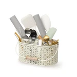 Metal Silverware Caddy - 6 Compartment Utensil Cutlery Holder, Silverwa.... Fixed Price $27.11.
