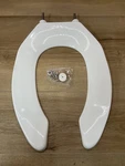 Proflo PFTSCOF2000WH Elongated Open-front Toilet Seat, White. Fixed Price $28.79.