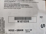 W10712310 Whirlpool Drain Hose Kit. Fixed Price $20.89.