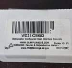 New WD21X28603 Genuine Configured Control Board Oem Nos Nib. Fixed Price $39.00.