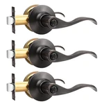 Gobekor 3 Pack Single Dummy Door Handles Oil Rubbed Bronze Left-handed Levers. Fixed Price $32.86.
