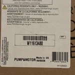New Oem Whirlpool Dishwasher Pump And Motor Assembly Sump W11613480. Fixed Price $48.74.