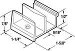 Prime-line 193074 Acrylic Clear Frameless Shower Door Bottom Guide 1-1/4 In.. Fixed Price $7.11.