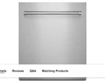 New Kitchenaid KDAS104HSS #C75 24 Inch Wide Dishwasher Panel. Fixed Price $206.00.