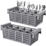 2 Pcs Slot Plastic Cutlery Basket 16.81 X 8.07 5.91 Inches Dishwasher Fla.... Fixed Price $95.77.